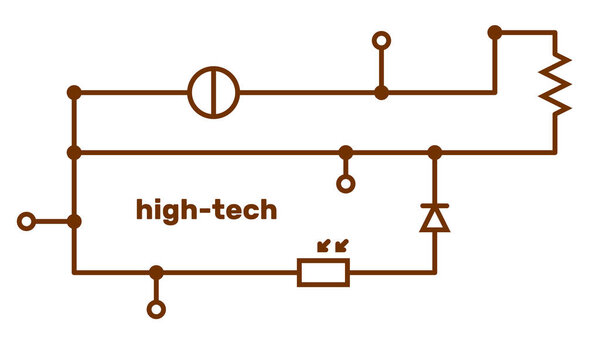 Электронная схема. Технологическая концепция. Векторная иллюстрация
.