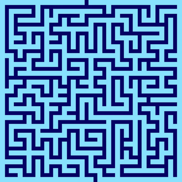 方块迷宫 迷宫般的迷宫 矢量说明 — 图库矢量图片