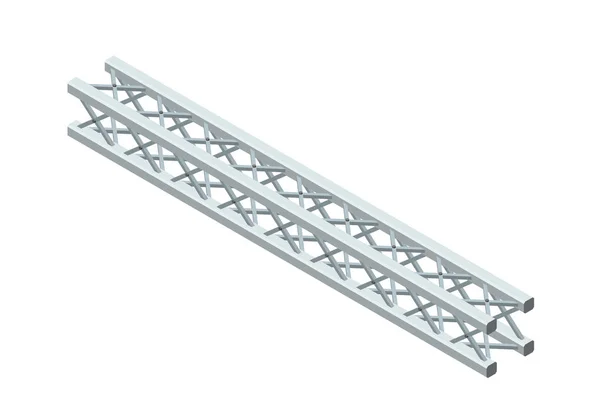 Truss Truss Isolato Sfondo Bianco Illustrazione Vettoriale Proiezione Isometrica — Vettoriale Stock