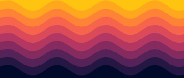 Renkli dalga arkaplanı. Vektör illüstrasyonu.