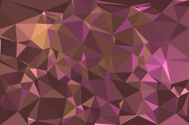 Soyut çokgen arkaplan. Üçgen geometrik desen. Vektör renkli illüstrasyon.