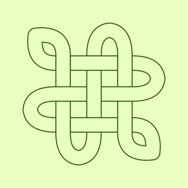 Kelt düğümü. Soyut süs. Vektör özet çizimi.