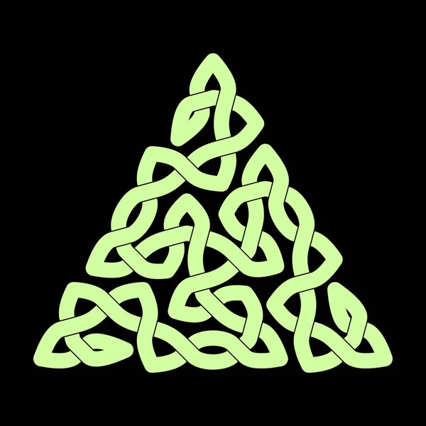 Celta Ornamento Triangular Ilustração Vetorial —  Vetores de Stock