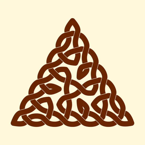 Кельтський Вузол Трикутний Орнамент Приклад Вектора — стоковий вектор
