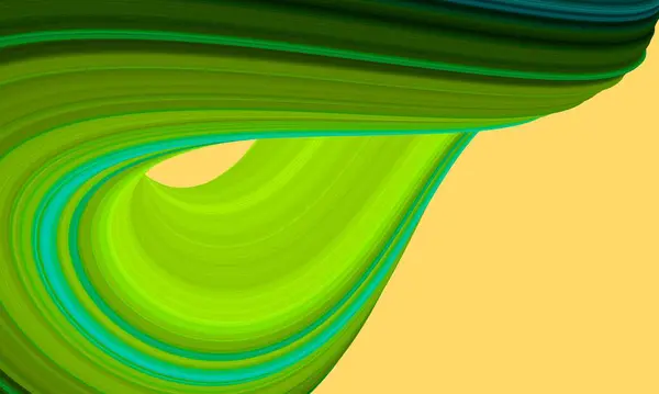 抽象的な縞模様のカラフルな形をねじれ 3Dレンダリング図 — ストック写真