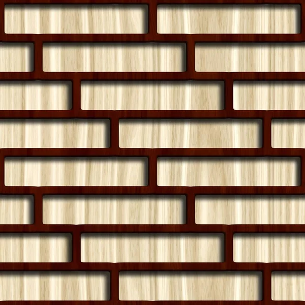 Wooden Lattice Wood Background Seamless Pattern — Stock Photo, Image