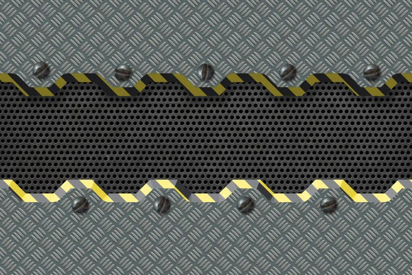 Abstraktes Metall Texturierten Industriellen Hintergrund Darstellung — Stockfoto