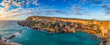 Il-Mellieha, Malta-ünlü Temel Reis görünümünü panoramik manzarası