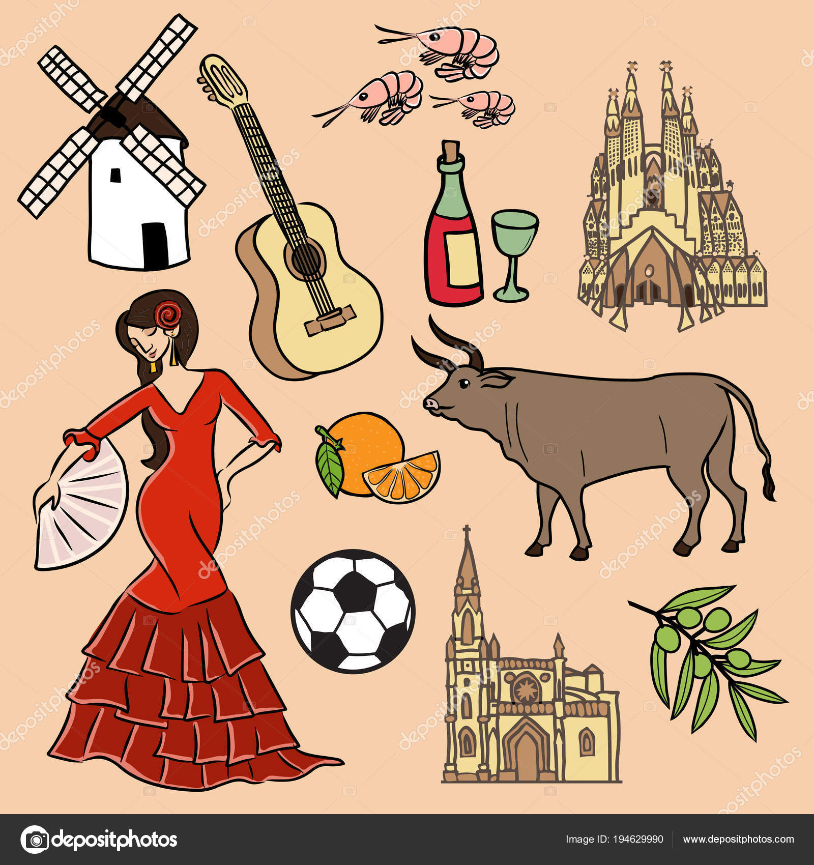Dessin Facile En Rapport Avec L'espagne 42+ Espagne Symbole PNG – PNG Image Download
