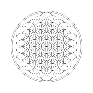 Çiçek hayat grafik sembolü