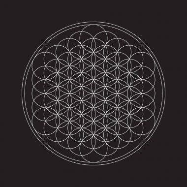 Çiçek hayat grafik sembolü