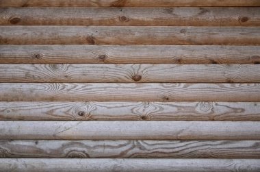 Yıpranmış ahşap duvar dokusu. Yatay düz panoları yaşlı ahşap çit