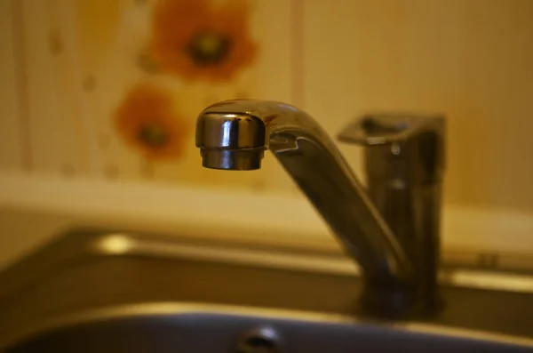 Water Don Running Faucet — Stock Photo, Image