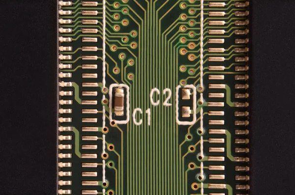 Fermeture Circuit Imprimé Contexte Technologique Abstrait — Photo