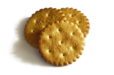 Klasik yuvarlak tuzlu kraker