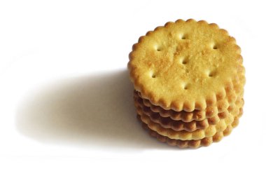 Klasik yuvarlak tuzlu kraker