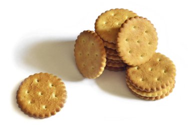 Klasik yuvarlak tuzlu kraker