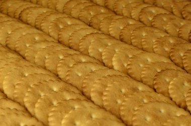 Klasik yuvarlak tuzlu kraker