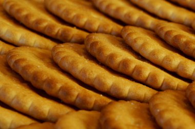 Klasik yuvarlak tuzlu kraker