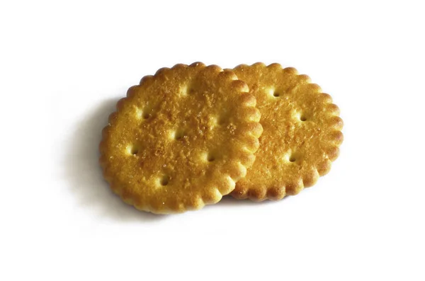 Biscuiți sărați rotunde clasice — Fotografie, imagine de stoc