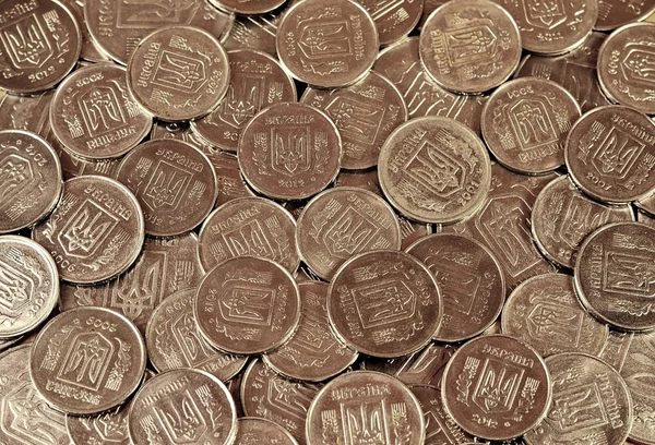 Hromada mincí ukrajinské — Stock fotografie