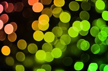 Ufuk ışık parlak renkli resimle. Sanatsal bokeh etkisi.