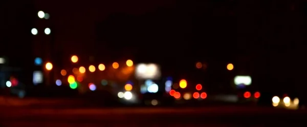 Blurred landscape of night city — Stock Photo, Image