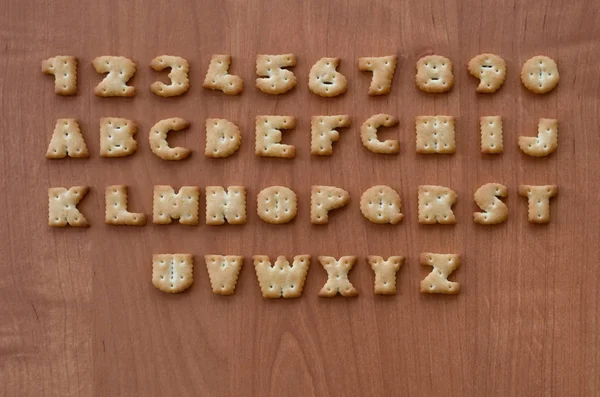 Cracker alphabet characters