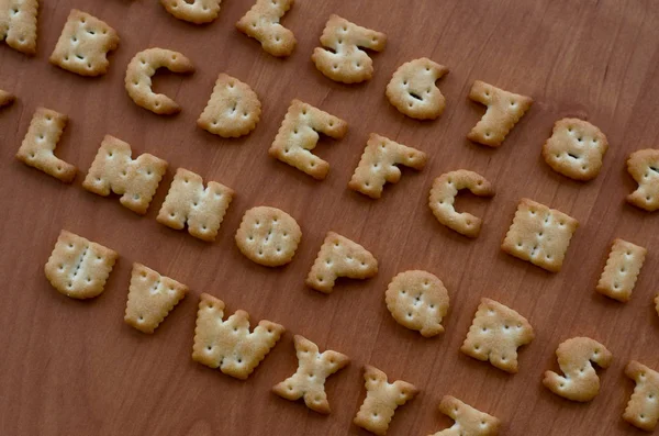 Cracker alphabet characters