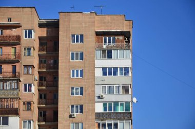 Rus eski çok katlı bina