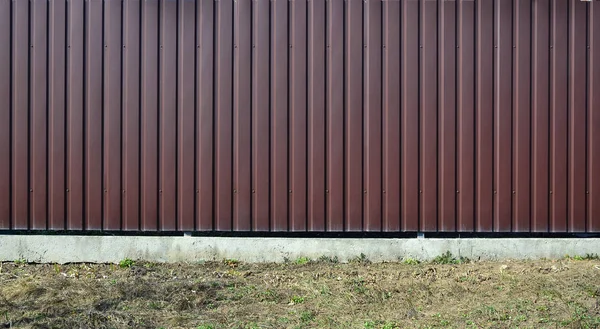 Lado, paneles de metal textura de primer plano en el día al aire libre — Foto de Stock
