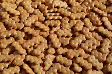 Desen birçok sarı tuzlu kraker