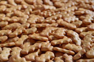 Desen birçok sarı tuzlu kraker