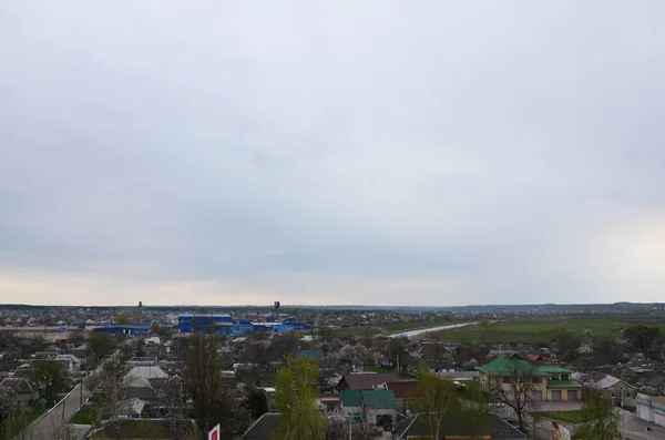 Pavlograd Ucrania Abril 2017 Vista Desde Lejos Alguna Parte Ciudad — Foto de Stock
