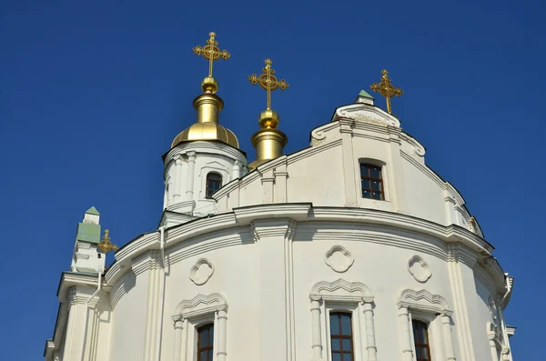 Poltava Ucrania Abril 2017 Edificio Del Campanario Catedral Santa Dormición — Foto de Stock