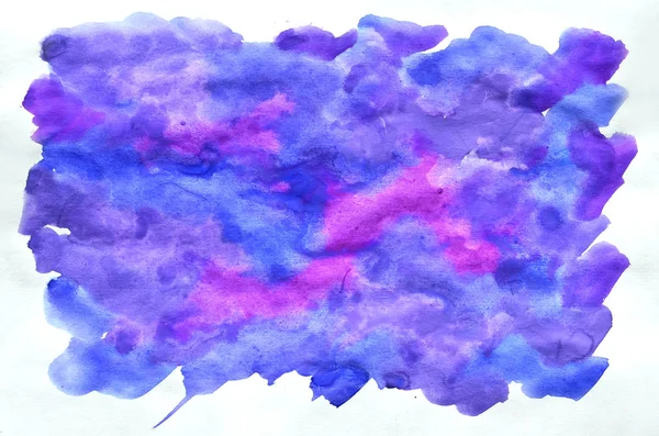 Azul colorido violeta rosa aquarela fundo para papel de parede. A — Fotografia de Stock