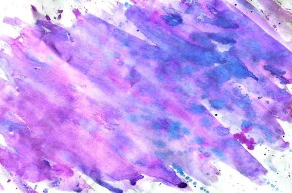 Colorful blue violet pink watercolor background for wallpaper. A — Stock Photo, Image