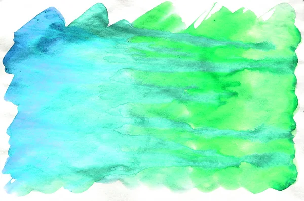 Colorful blue green turquoise watercolor background for wallpape — Stock Photo, Image