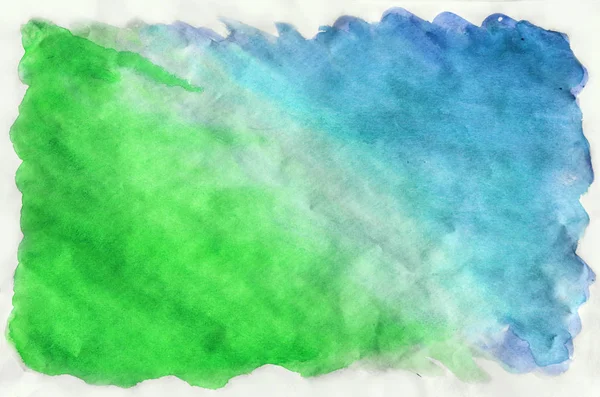 Azul colorido verde turquesa aquarela fundo para wallpape — Fotografia de Stock