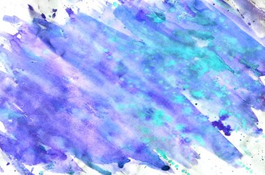 Renkli mavi suluboya arka plan duvar kağıdı için. Aquarelle bri