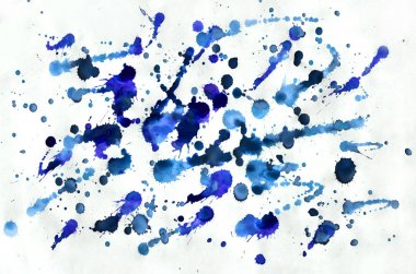 Renkli mavi suluboya arka plan duvar kağıdı için. Aquarelle bri