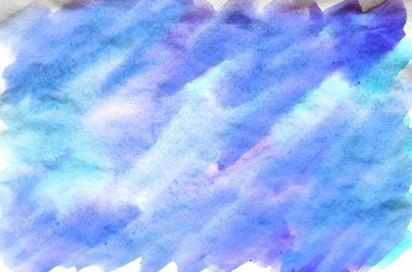 Kolorowe niebieskim tle akwarela na tapetę. Aquarelle bri — Zdjęcie stockowe