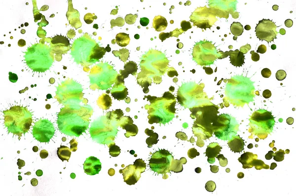 Colorato sfondo verde e giallo acquerello per carta da parati. A — Foto Stock