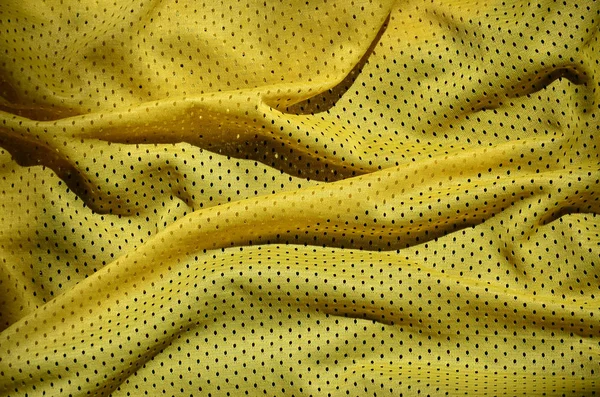 Yellow sport clothing fabric texture background — Stock Photo, Image