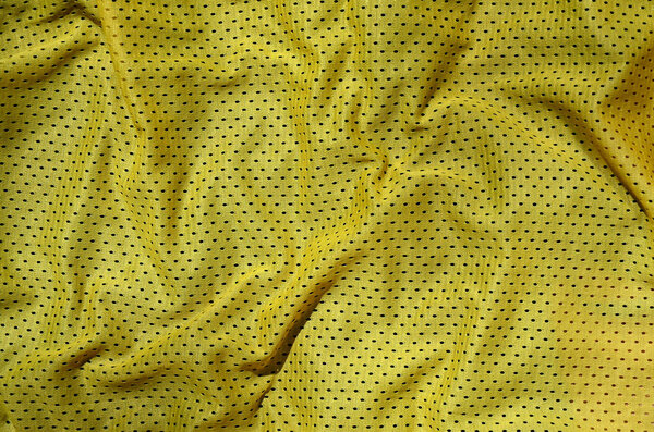Yellow sport clothing fabric texture background