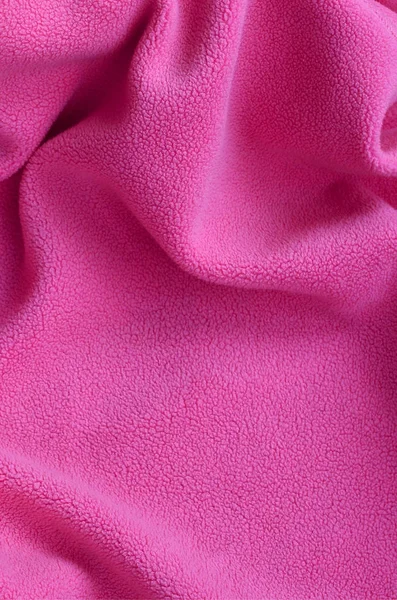 Manta Tela Lana Rosa Peludo Fondo Color Rosa Claro Suave — Foto de Stock