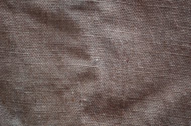 Çok eski bir kahverengi çadır bezi dokusu. Retro doku kanvas malzeme ile. Arka plan resmi kopya alanı ile