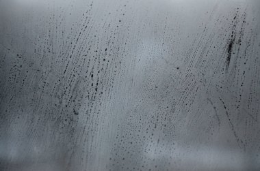 Pencere cam yoğuşma veya buhar sonra ağır yağmur, doku veya arka plan görüntü
