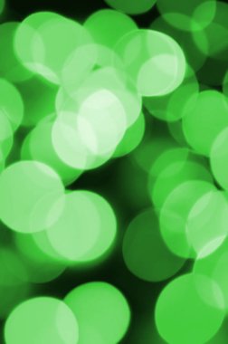 Yeşil soyut Noel aydınlık arka plan bulanık. Ufuk sanatsal bokeh ışık görüntü