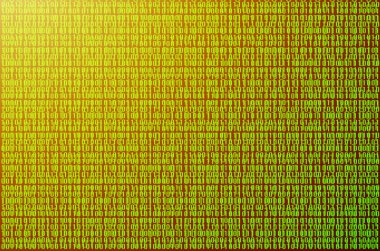 İkili kod görüntüsünü siyah bir zemin üzerine yeşil rakamlar bir dizi oluşur. Tonda